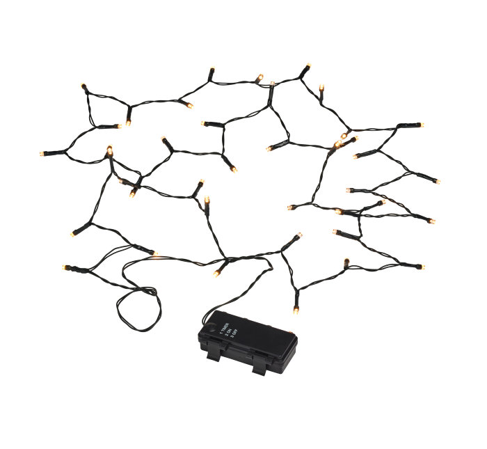 Lysslynge m/timer 40 LED-pærer 1,9 meter